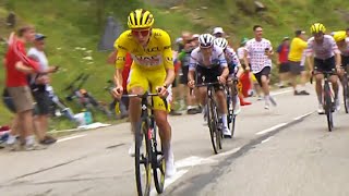 TOUR DE FRANCE 2024  Limage du Tour  Pogacar attaque Vingegaard et Evenepoel abdiquent [upl. by Calle356]