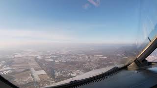 ВЛАДИВОСТОК Cockpit view  Ural Airlines  A319 approach and first landing my intern copilot [upl. by Donaugh]