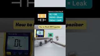 How to check smd capacitor using digital multimeter [upl. by Alithia]