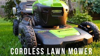 Greenworks 40V Cordless Electric Lawn Mower Review [upl. by Dyana]