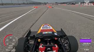 EV FSAE Michigan Electric Autocross Fastest Lap  Gopher Motorsports [upl. by Strander]