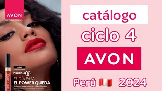 Catálogo ciclo 4 Avon  revista C04  Perú 2024 🇵🇪 [upl. by Atinet645]