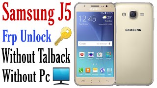 Samsung J5 SM J500 Frp UnlockGoogle Account Bypass Android 601 Without Talkback  Without Pc [upl. by Abbot147]