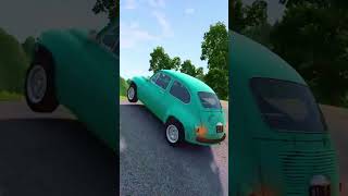 Double Flatbed Trailer Truck vs Speed bumps  Train vs Cars  Tractor vs Train  BeamNG Drive 005 [upl. by Irakuy97]