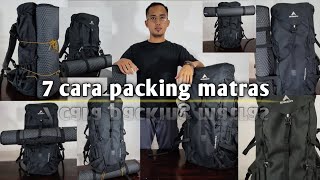 TUTORIAL PACKING MATRAS CAMPING 2024  REKOMENDASI PACKING MATRAS  7 CARA PACKING MATRAS OUTDOOR [upl. by Lucie]