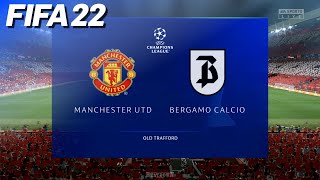 FIFA 22  Manchester United vs Bergamo Calcio Atalanta  PS5 [upl. by Gemperle]