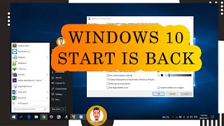 Windows 10 StartIsBack [upl. by Norak]