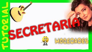 SECRETARIA  Mocedades  Como tocar en guitarra acordes [upl. by Namurt]