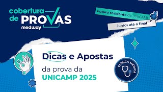 Dicas e Apostas para a prova da UNICAMP  Clínica Médica  Cobertura de Provas Medway [upl. by Ayihsa]