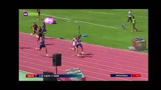 Leendert Koekemoer 200m 2108 3 Oct 2023 North vs South Athletics Paarl [upl. by Aseretairam]