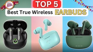 TOP 5🔥Best True Wireless Earbuds 2024  Best Earbuds Under 1000  Amazon Great Indian Festival SALE [upl. by Enela]