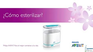 INSTRUCCIONES DE USO DEL ESTERILIZADOR DE BIBERONES PHILIPS AVENT [upl. by Iva]