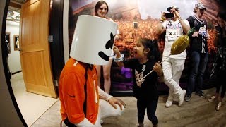 Marshmello Makes a New Friend at Red Rocks [upl. by Akirrehs]