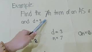 Arithmetic sequence  PERFORMANCE ACTIVITY IN MATH [upl. by Beckman]