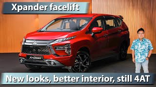 2024 Mitsubishi Xpander facelift in Malaysia  new looks better interior still 4AT [upl. by Yrovi]