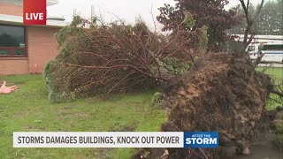 Cleanup underway in Mecosta Co following severe storms [upl. by Tracay]