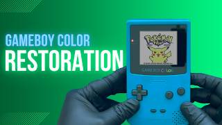 My First GameBoy Color Restoration [upl. by Neersin207]