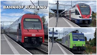 Züge beim Bahnhof Rümlang  Trains at Rümlang station 2022 [upl. by Ahsyt]