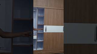 3 door sliding wardrobe master bedroom design shorts [upl. by Noryv756]