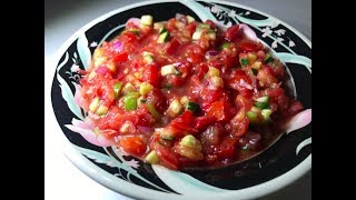 How To Make The Most Famous Libyan Salad Sharmula  سلاطة شرمولة الليبية [upl. by Glynis776]