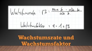 Exponentialfunktionen  Wachstumsrate und Wachstumsfaktor q  Mathe einfach erklärt [upl. by Atihana]