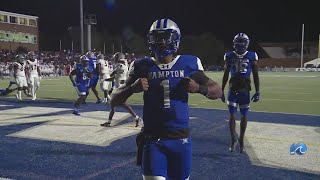 Hampton Football gets 1st win of year over Virginia Union [upl. by Alehtse]