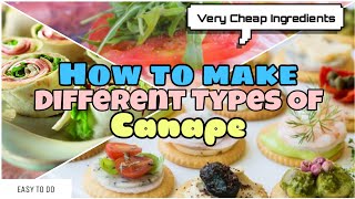 CANAPES How to make different types of Canape [upl. by Yztim588]