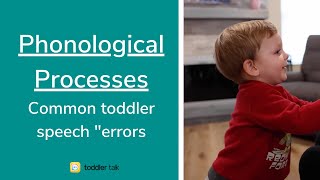 Phonological Processes Common toddler speech quotmistakesquot that speech therapists dont worry about [upl. by Koren]