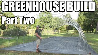 Greenhouse build part 2 of 6 from Growers Solution [upl. by Andee]