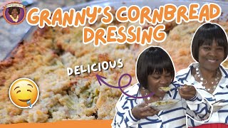 How to Make The Best Grannys Cornbread Dressing for Thanksgiving Thanksgiving Recipes [upl. by Koval643]