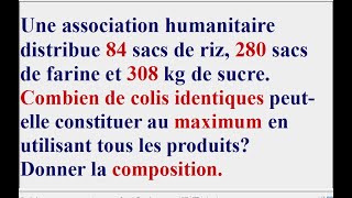 PGCD et décomposition en produit de facteurs premiers  Arithmétique [upl. by Sitnik565]