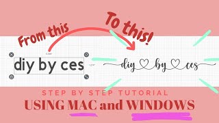 How To Add Tails To Font In Design Space Using Mac and Windows 2022  FOR BEGINNERS [upl. by Clayson]