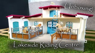 Schleich Unboxing amp Review  Lakeside Riding Centre 2022  Set 42567 [upl. by Yartnod]