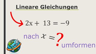 Lineare Gleichungen lösen  Äquivalenzumformung  Gleichungen umformen  Wissenswelt Mathe [upl. by Fran]