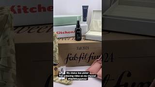 My Fall 2024 FabFitFun choice picks unboxing [upl. by Allehcim602]