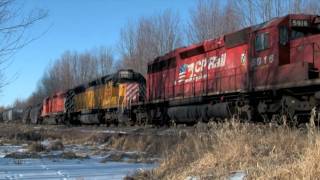 Emergency Brake Application amp Malfunctioning Hotbox Canadian Pacific Bad Day For Trains [upl. by Airla899]