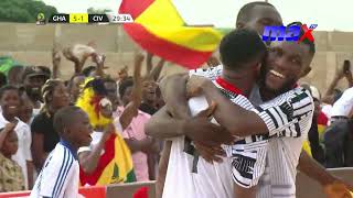 Match Highlights  Ghana 5  3 Côte dIvoire  Beach Soccer Afcon Qualifiers  1st Leg [upl. by Hayyifas]