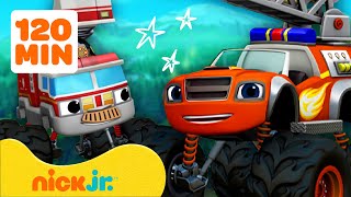 Blaze e le Mega Macchine  I migliori salvataggi demergenza  Compilation di 2 ore  Nick Jr [upl. by Shela]