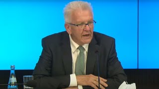 Pressekonferenz mit Winfried Kretschmann zum CoronaSachstand in BadenWürttemberg [upl. by Trinity]