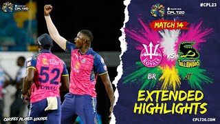 Extended Highlights  Barbados Royals vs Jamaica Tallawahs  CPL 2023 [upl. by Llehsyt]