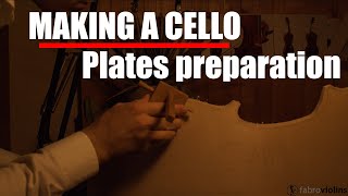 MAKING A CELLO  Preparing the Plates  Ruggeri Model [upl. by Irina]