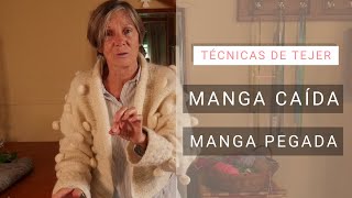 Dar forma a Manga caída y Manga pegada 🧶 Tejer bien con Lucila [upl. by Aztilay958]