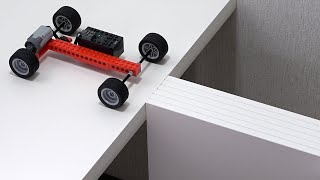 Making Lego Car CROSS Narrow Bridges [upl. by Celesta620]