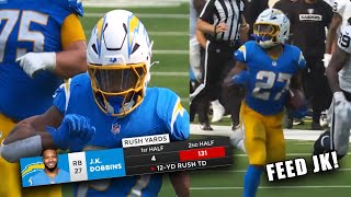 JK Dobbins IMPRESSIVE Chargers Debut ⚡️🔥 Chargers vs Raiders 2024 Highlights [upl. by Lower988]