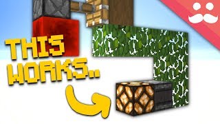 Building Redstone WITH LEAVES in Minecraft 113 [upl. by Minne]