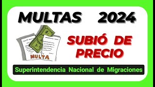 MULTAS 2024 SUBEN DE PRECIO  UIT a 5150 soles [upl. by Rillings426]