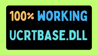 Fix UCRTBASE DLL not found error ENGLISH [upl. by Kamp163]