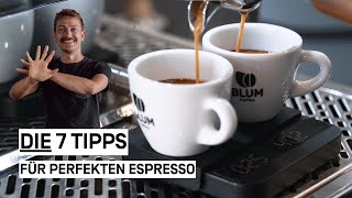 7 Tipps Espresso Zubereitung Siebträger  Espresso und Kaffee Zubereitung Anleitung [upl. by Gariepy]