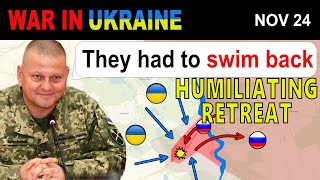 24 Nov Russians Tried To Cross The Canal IMMEDIATE REGRET  War in Ukraine Explained [upl. by Oidacra961]