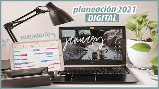 ORGANIZACIÓN DIGITAL 2021  PLANIFICA TU VIDA DIGITAL calendario agenda lista de tareas etc [upl. by Asuncion]